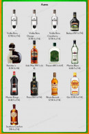Menu O'Brady's Irish pub - Les autres boissons avec alcool 