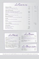Menu Chez Zé - Carte du soir: Les vins, les alcools, les boissons froides et chaudes