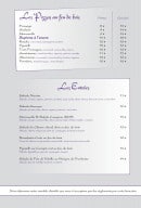 Menu Chez Zé - Carte du soir: Les pizzas et les entrées