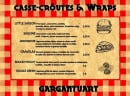 Menu Gargantuart - Les casse-croûtes et les wraps 