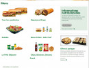 Menu Subway Redon - Les menus