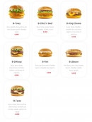 Menu Point B - Les burgers suite