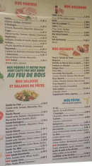 Menu Pizza Pierrot - Les paninis, boissons et salades,...