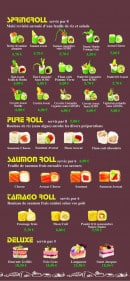 Menu Sumo sushi - Les rolls