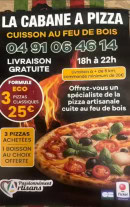 carte et menu La Cabana a pizza