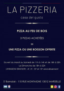 Carte et menu La pizzeria casa del gusto Marseille 12