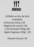 Menu Le Pensez-Y - Les plats