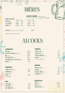 Menu Delici'Oz 2 - Les bières et alcools