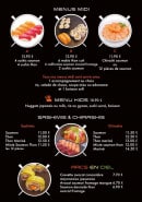 Menu Shiro sushi - Les menus, sashimis,...