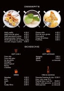 Menu Shiro sushi - Les desserts et boissons