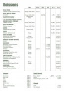 Menu La gratinée - Les boissons