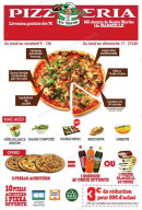 Menu Pizzeria Sainte Marthe - Les produits de la maison