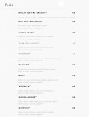 Menu Voglia Di Pasta - Les pâtes suite et pains