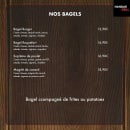 Menu Hangar Grill - Bagels