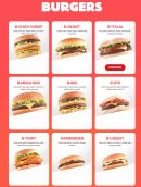 Menu Point B - Les burgers