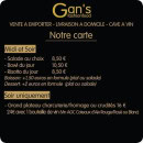 Menu Gan’s - La carte