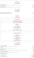 Carte et menu de La Flamme d’Aix à Aix-en-Provence — Les poissons, végétarien et desserts, ...