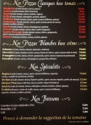 Menu La regina di napoli - Les pizzas, spécialités et boissons
