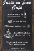 Menu Le juste en face - L'assiette rustique du terroir et la pâtisserie maison