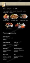 Menu Yojisu - Les menus complets et accompagnements 