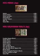 Menu Kohmen - Les makis, california rolls