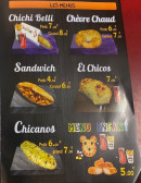 Menu Chichi Belli - Les chichis belli, sandwiches....