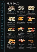 Menu Frenchy sushi - Les plateaux 