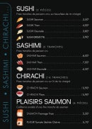 Menu Frenchy sushi - Les sushis, sashimi, chirachi et plaisirs saumon 