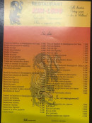 Menu Kim-Long - La carte