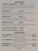 Menu L' Accent - Les salades et crêpes salées