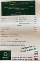 Menu Le milano - Exemple de menu
