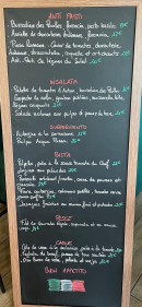 Menu La Table de Rina - L'ardoise