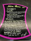 Carte et menu de L'envol des saveurs à Berre l'Etang — Exemple de menu