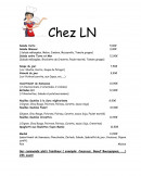 Menu Chez Ln - Les menus