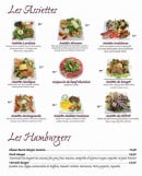 Menu Tiger's House - Les assiettes et hamburgers