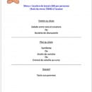 Menu Esprit Foot And Food - Le menu avec location 20€