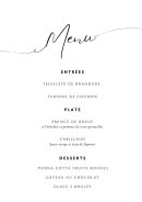 Menu Twenty Beer & Food - Exemple de menu