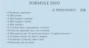 Carte et menu de Brasserie Le Boh'm à Les Pennes Mirabeau — Les formules duo