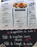 Carte et menu de Du Bar à l'huître à Arles — Les entrées, salades, plats...