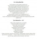 Menu Le Q.G - A la carte suite