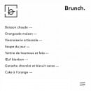 Menu Bienbon saintremy - Brunch