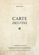Menu Café de la Place - Carte et menu Café de la Place Saint Remy de Provence