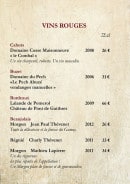 Menu Café de la Place - Cahors, buzet, bordeaux,...
