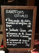 Menu Cohiba Café - Suggestions du chef