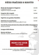 Menu Da Peppe - Les pates et risotto