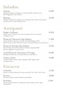 Menu L'Antico Mulino - Salades, antipasti et focacce 