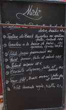 Menu Le Bistrot de Marie - L'ardoise