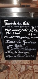 Menu L' Hacienda - Exemple de menu