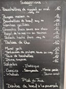 Menu Le Péché Migno - Exemple de menu