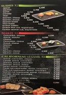 Menu Sushi beach - sushi maki et california